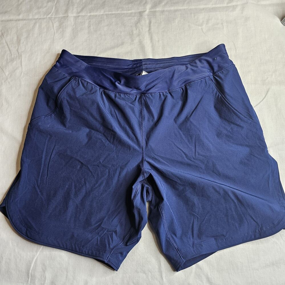 Lands End Women’s 16P Navy Quick Dry swuim Board Shorts With Pockets Activewear